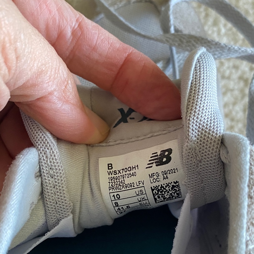 New Balance Gray and Teal Athletic Shoes - Picture 5 of 7